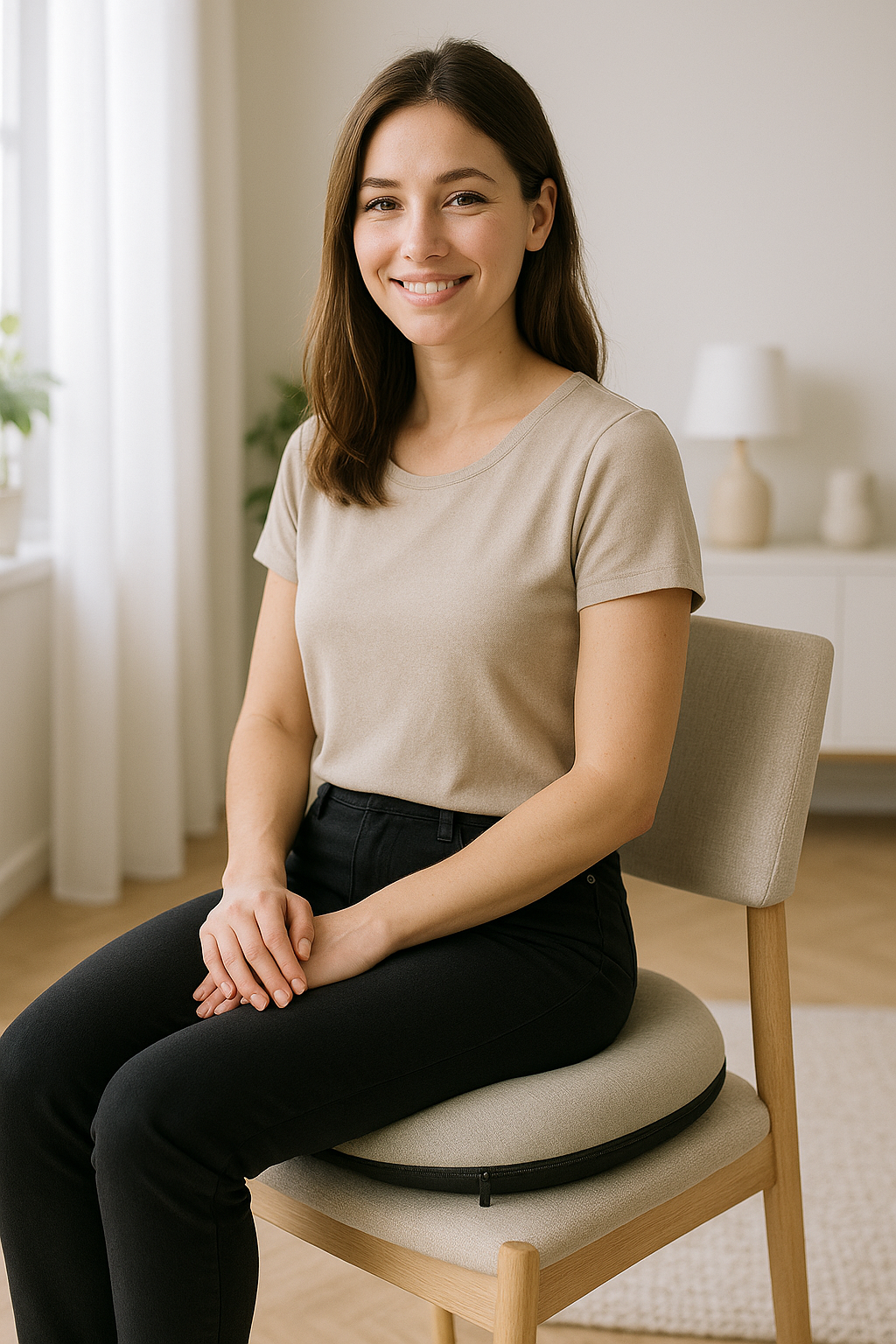 Cuscino a Ciambella in Memory Duro ORTHOVERSE | Sollievo e Recupero Post-Parto